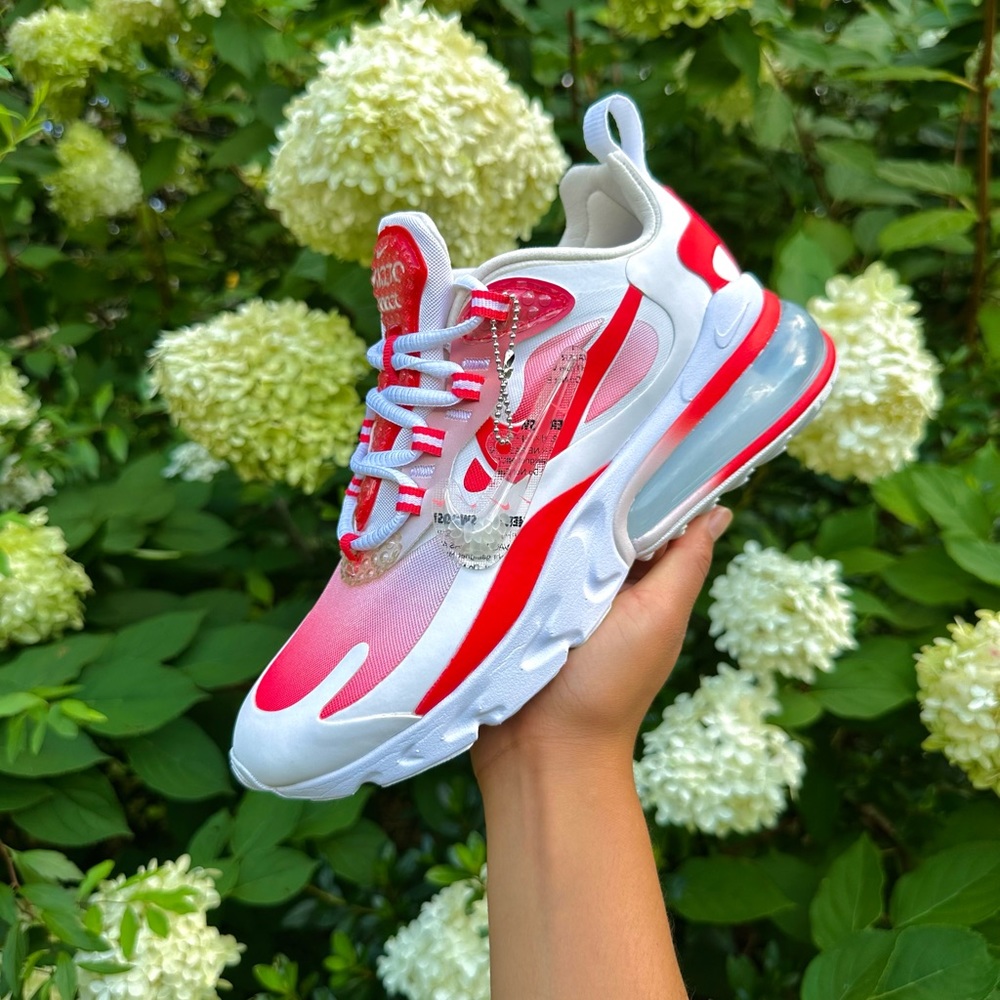 Nike Air Max 270 React SE Bubble Wrap Red, Size 6.5 Women’s